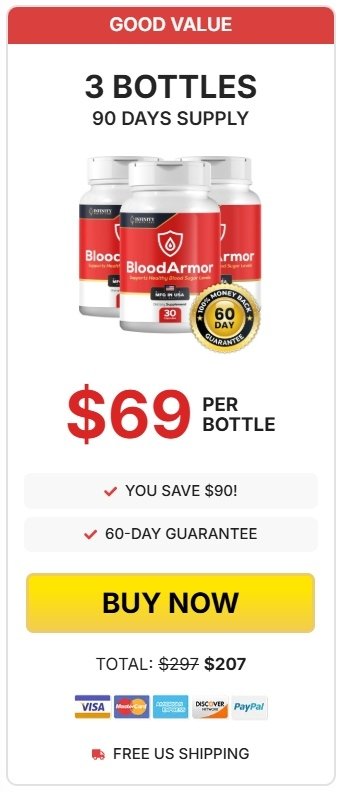 BloodArmor pricing for 3 bottles popular pack
